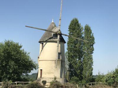 Moulin à vent le champ du trail Villa Saint-Cyr-des-Gats Esterno foto