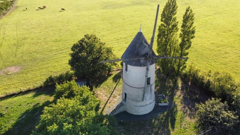 Moulin à vent le champ du trail Villa Saint-Cyr-des-Gats Esterno foto